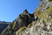 25 Alla base del canalino di salita